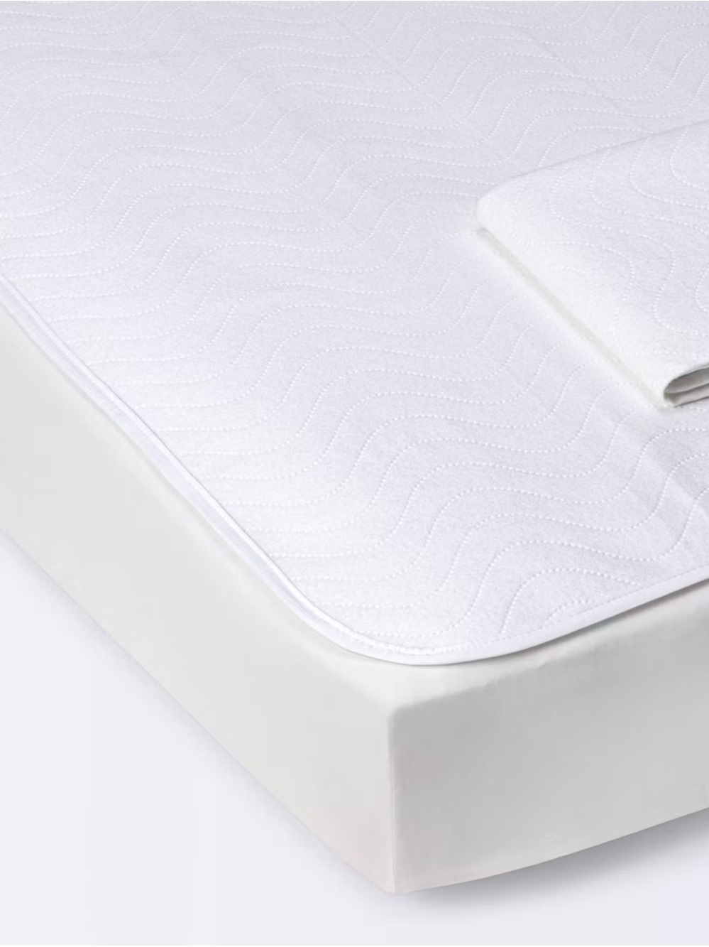 Waterproof Crib Mattress Protector Fleece Liner Pads - Set of 2